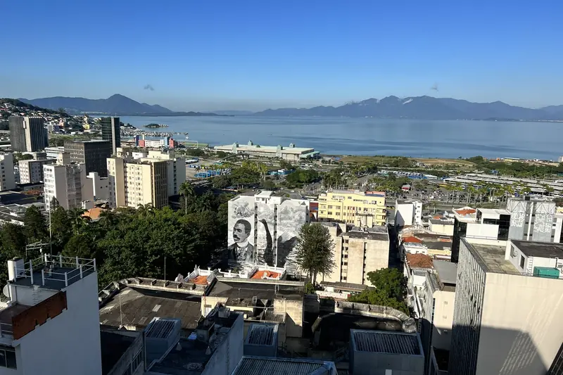 Florianópolis und die Bucht von oben