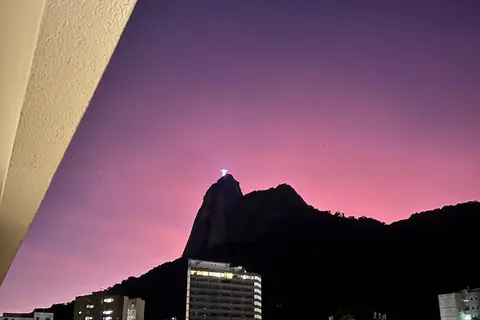 Corcovado silhouette at dusk